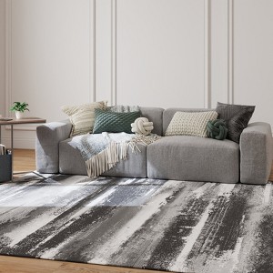 LOVEVOOK Washable Area Rugs for Bedroom 5x7 Feet Non-Slip Modern Abstract Soft Carpet for Living Room Entryway Bedroom Nursery, Print Pattern - 1 of 4
