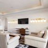 POWLIG Modern Vanity Light Fixture - Bathroom Mirror Lighting with Milk White Glass Globe Shades - 4 of 4