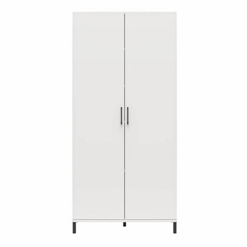 Wide deals white cabinet