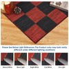 Checkered Christmas Rugs for Living Room 4x6 Washable Soft Low Pile Area Rug ,Holiday Decorative Accent Indoor Rug for Bedroom Nursery,Red/Green - 4 of 4