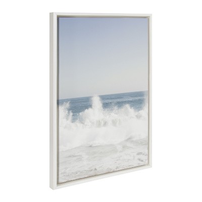 Sylvie Coastal Beach Framed Canvas Art Set, 23x33, 16x20