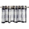 The Lakeside Collection Buffalo Check Curtain Collection - Navy Valance - 2 of 3