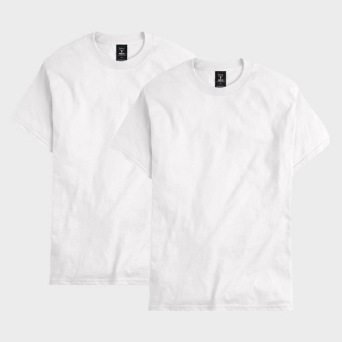 Hanes Beefy Men's T-shirt Pack, 2-pack White 2xl : Target