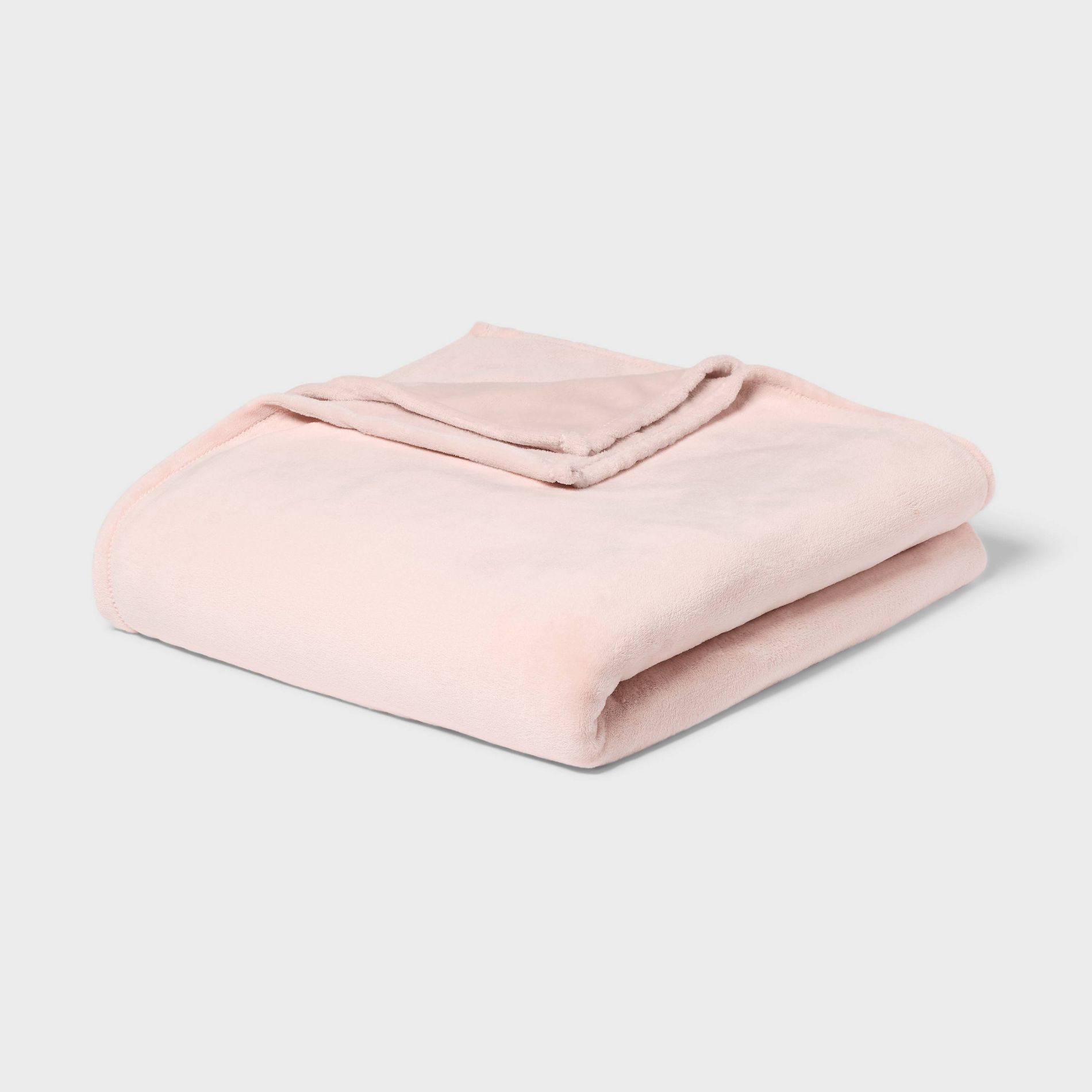 Solid Plush Bed Blanket - Room Essentials™