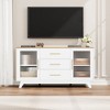 CuisinSmart 56'' Buffet Cabinet Sideboard with Fluted Glass Doors+Gold Handles, Coffee Bar Cabinet with Adjustable Shelves, for Dining&Living Room - 4 of 4