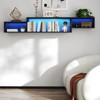 FONTOI Wall Mounted Floating TV Stand for Televisions up to 60", Media Entertainment Center for Living Room, Black, 9.06"*11.02"*65.35" - 2 of 4