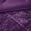 Sapphtopaz Bedding Comforter Set Velvet Solid Color Diamond Quilting Reversible Quilt Set with Throw Pillow - 4 of 4