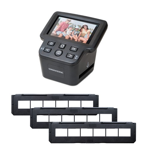 Magnasonic 24mp Film Scanner With Large 5 Display & Hdmi, Converts  35mm/126/110/super 8 Film & 135/126/110 Slides - Black : Target