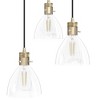 Hunter Fans 6" Van Nuys Ceiling Light Alturas Gold Finish - 3-Bulb Dimmable Fixture for Indoor Use, Vintage Design - 3 of 4