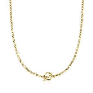 Pure Collection by Ross-Simons Italian 18kt Gold Vermeil Curb-Link Toggle Necklace - 1 of 4