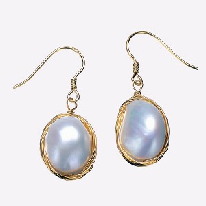 Guili Genuine Freshwater Pearl Earrings in 925 Sterling Silver for a Delicate, Elegant Look, Adding a Touch of Class to Any Outfit - 1 of 4