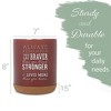 Elanze Designs Braver Stronger Red X-Large Cork Bottom Kitchen Utensil Holder - 2 of 4