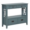 NicBex Farmhouse Console Table with Storage,Wood Entryway Table with 4 Drawers & 1 Open Shelf,Sofa Table for Entryway,Living Room,Kitchen - 4 of 4