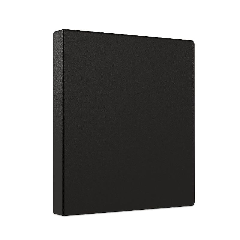 Staples Simply Light-Use 1-Inch Round 3-Ring Non-View Binder Black (26645) 1337657, 1 of 8