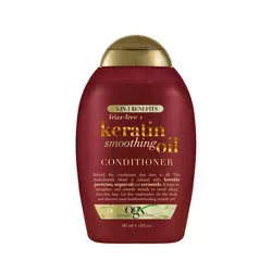 OGX Frizz-Free + Keratin Smoothing Oil Conditioner, 5 in 1, for Frizzy Hair, Shiny Hair  - 13 fl oz