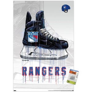 Trends International NHL New York Rangers - Drip Skate 21 Unframed Wall Poster Prints - 1 of 4