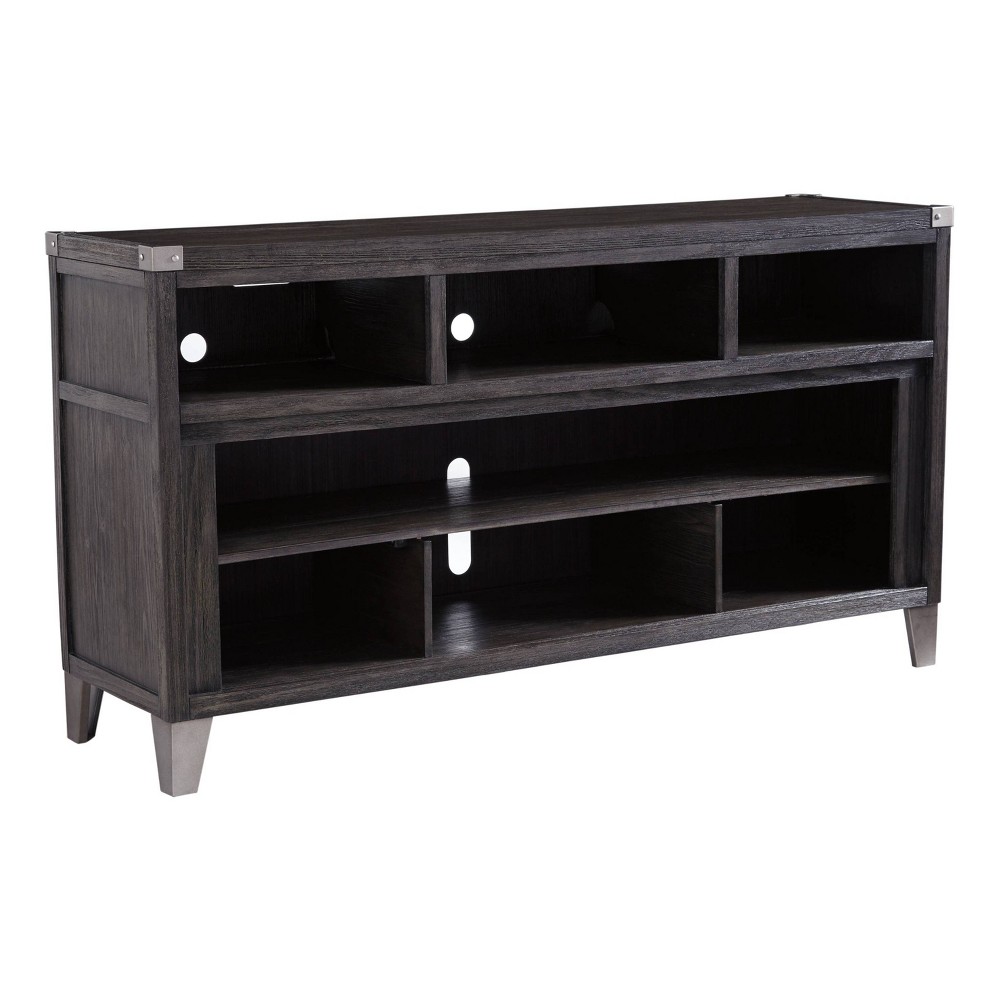 Photos - Mount/Stand Ashley Todoe Fireplace TV Stand for TVs up to 70" Dark Gray - Signature Design by 