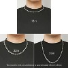 Men's Hip Hop Chain Necklace - Stainless Steel Coffee Bean Pendant, Silver Polished Jewelry Gift - 4 of 4