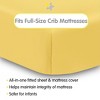 BreathableBaby All-in-One Fitted Sheet & Waterproof Cover, For 52" x 28" Crib Mattress (2-Pack), Yellow - 2 of 4