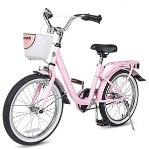 Kid's Bike Bicycles Steel Frame, Toddler Children Girls Bicycle 14-16-18-20 Inch with Training Wheel for 3-12 Years Old - 1 of 4