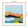 Amanti Art Colorfield No. 15 by Jan Weiss Wood Framed Wall Art Print - 3 of 4