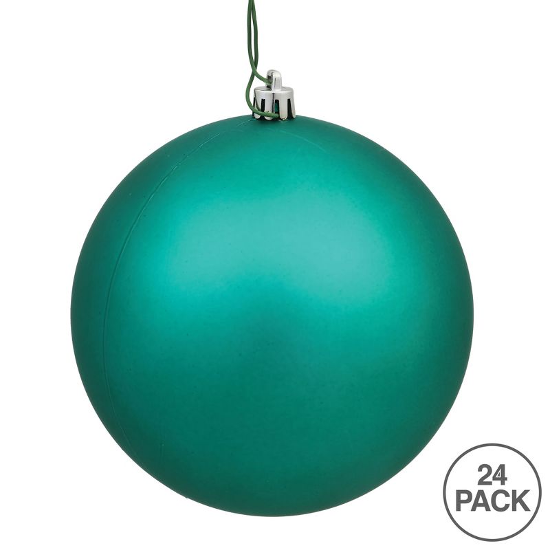 Vickerman Teal Ball Ornament, 3 of 7