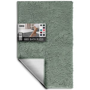 Hearth & Harbor Bathroom Rugs, Machine Washable Chenille Bath Mat for Bathroom - 1 of 4