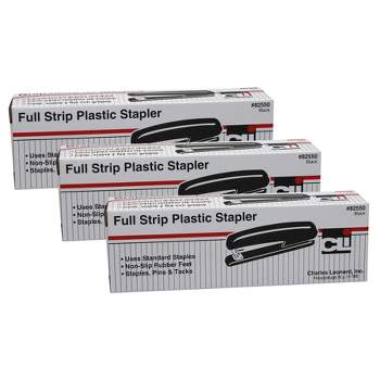 Max Flat-Clinch Standard Stapler 30-Sheet Capacity Black