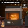 EAGLE PEAK Outdoor Propane Fireplace 50,000 BTU Gas Fireplace with Propane Tank Table & Cover - 2 of 4