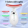 YEVYO Face Massager Red Light Therapy - 7 Colors Facial Neck Massager with Blue Light Therapy, Portable Skincare Tool for Tightening & Lifting - 2 of 4