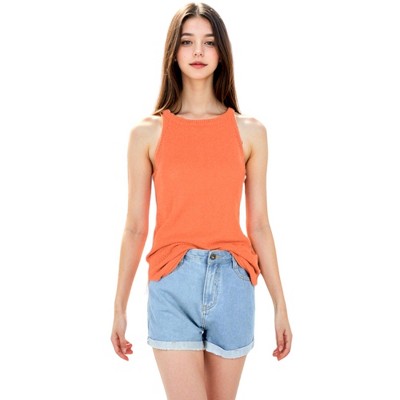 Anna-Kaci Women's Sleeveless Textured Knit Tank Top