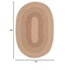 Colonial Mills Jackson - Oatmeal 5 Ft x7 Ft Oval Rug Indoor 75% Polypropylene/25% Wool - 2 of 2