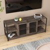 COZONY Farmhouse TV Stand with Storage Cabinets – Rustic Wood Entertainment Center & Media Console for Living Room - 4 of 4