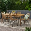 Christopher Knight Home Sawtelle Outdoor Wicker and Acacia Wood 7 Piece Dining Set - 2 of 4