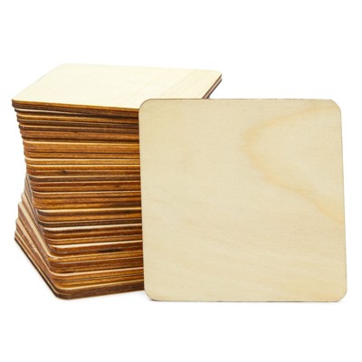 Juvale 60 Pack Unfinished Wood Squares For Crafts, Blank Wood Pieces, Bulk Wooden  Tiles For Crafts, Diy Supplies, Wall Art, Game (3x3 In) : Target