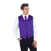 Gioberti Men's Formal 4pc Satin Vest Necktie Bowtie and Pocket Square - 3 of 3