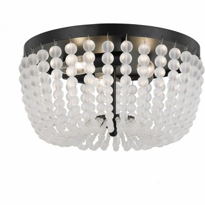 Crystorama Lighting Rylee 3 - Light Flush Mount in  Matte Black