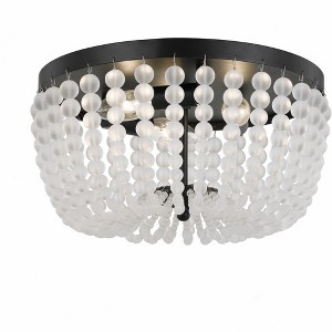 Crystorama Lighting Rylee 3 - Light Flush Mount in  Matte Black - 1 of 4