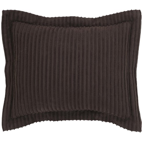 Jullian Collection 100% Cotton Tufted Unique Luxurious Bold Stripes Design Pillow Sham - Better Trends - image 1 of 3