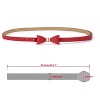 Allegra K Women's Skinny Waist Belt Metal Bow-knot No Buckle Thin Belt 1 Pc - 3 of 4
