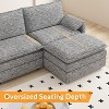 108" Modular Sectional Couch with Ottoman,Chenille L Shaped Modular Sofa Deep Seat - 4 of 4