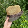 Kenny K Men's Two Tone Fedora with Pleated Band - 2 of 3