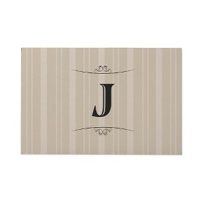 Personalization Mall Elegant Monogram Doormat, 18" x 27" - 1 of 1