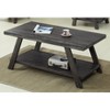 Roundhill Furniture Athens Contemporary Replicated Wood Shelf Coffee Set Table in Charcoal Finish - 3 of 4