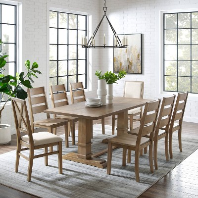 Joanna Round Dining Table Rustic Brown - Crosley : Target