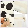 Unique Bargains Milk Cow Style 4 in 1 Detachable Hanging Roll Up Travel Makeup Bags and Organizers Beige Black - 4 of 4