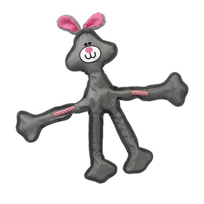 Multipet Rabbit Skele-Ropes Dog Toy - 15"