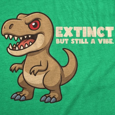 Мужские футболки Crazy Dog T-Shirts, Inc. Mens Funny T Shirt Extinct But Still A Vibe Sarcastic T Rex Graphic Novelty Dino Tee for Men - Crazy Dog Men's T Shirt With Dinosaur Sayings Green M — фото 2