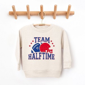 The Juniper Shop Team Halftime Distressed - Blue Toddler Graphic Sweatshirt - 1 of 3