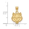 Black Bow Jewelry 10k Yellow Gold Arkansas State Red Wolves NCAA Small Pendant - 3 of 4